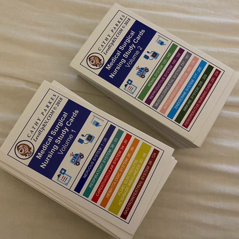 Level Up RN Cathy Parks Med Surgical Flash Cards